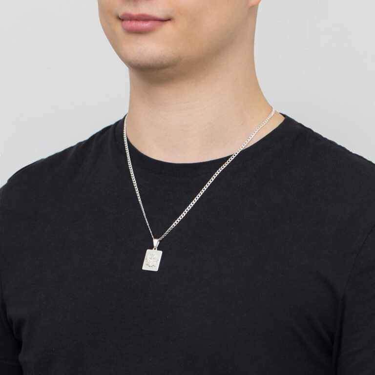 męska zawieszka do łańcuszka nieśmiertelnik z orłem